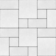 Тротуарная плитка Brukland Лайнстоун 40 мм Белый белый