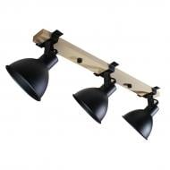 ВИТРИНА! Спот Светкомплект Wooden AP 7119 3x40 Вт E27 черный