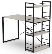 Стол письменный Ferrum Decor Коннект с этажеркой 750х1200х600 мм черный/кашемир