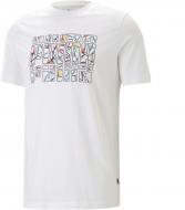 Футболка Puma GRAPHICS SUMMER TEE PUMA WHITE 67448202 р.M белый