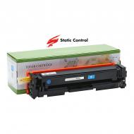 Картридж лазерний Static Control HP CLJ CF401A (201A) 1.4k cyan синій