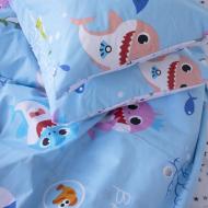 Наволочка бязь 17-0521 Sharks blue 40x60 см мульти MirSon