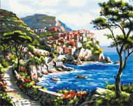 Картина по номерам Живописный остров BS23164 40x50 см Brushme Картина по номерам Живописный остров BS23164 40x50 см Brushme