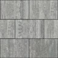 Тротуарна плитка Brukland Моноліт 80 мм Арктика 400x600 мм