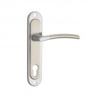 Ручка на планці Linde а-1210-85 матовий нікель/хром