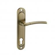 Ручка на планке Linde a-1210-85 85 мм старая бронза