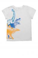 Футболка для мальчиков Luna Kids с принтом T-Rex р.128 белый