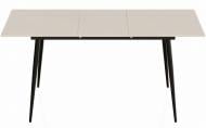 Стол обеденный Ferrum Decor Cтенли 1200(1600)x700x750мм кашемир/черный