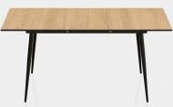Стол обеденный Ferrum Decor Cтенли 1200(1600)x700x750мм дуб кремона торро/черный