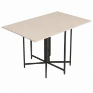 Стол-книжка Ferrum Decor Морис-3 700(1300)x900x750мм кашемир/черный