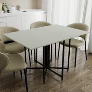 Стол-книжка Ferrum Decor Морис-3 700(1300)x900x750мм кашемир/черный