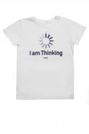 Футболка для мальчиков Luna Kids с принтом I Am Thinking р.152 белый