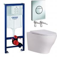 Комплект інсталяції Solido, унітаз JORD NEW TORNADO, клавіша Sail хром