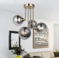 ВІТРИНА! Люстра стельова Focus Light Molecula 4x60 Вт E27 3400/4 золото