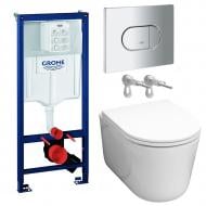 Комплект инсталляции Grohe Solido, унитаз VAR NEW TORNADO, клавиша Arena хром
