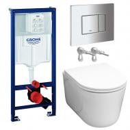 Комплект инсталляции Grohe Solido, унитаз VAR NEW TORNADO, клавиша Skate Cosmopolitan хром