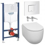 Комплект инсталляции Grohe Solido, унитаз RAN NEW TORNADO, клавиша EVEN белая