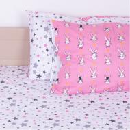 Наволочка бязь 17-0528 Bunnies pink 50x50 см мульти MirSon