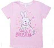 Футболка для девочек Luna Kids с принтом Sweet Dream р.110 розовый