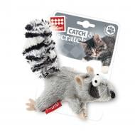 Игрушка для котов GiGwi Енот с кошачей мятой Catch&scratch 8 см разноцветный