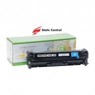 Картридж лазерний Static Control HP CLJP CE411A (305A) 2.6k cyan синій