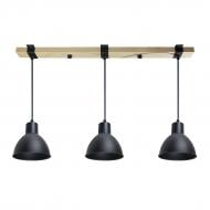 ВИТРИНА! Светильник подвесной Светкомплект Wooden SP 1664 3x40 Вт E27 черный