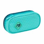 Пенал на молнии ABAG HEXAGON LAGOON OMBRE, AC6 ASTRABAG бело-голубой