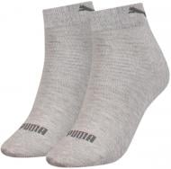 Носки Puma PUMA WOMEN QUARTER 2P GREY MELANGE 90795603 р.35-38 серый 2 пари шт.