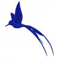 Елочная игрушка Колибри 3д 12 см синий