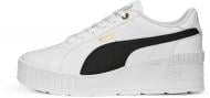 Кроссовки женские Puma KARMEN WEDGE PUMA WHITE-PUMA BLACK-GOLD 39098502 р.36 белые