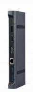Док-станція Cablexpert USB-C 9-в-1 dark grey (A-CM-COMBO9-02)