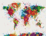 Картина по номерам Красочная карта BS21349 40x50 см Brushme Картина по номерам Красочная карта BS21349 40x50 см Brushme