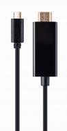 Кабель Cablexpert USB-C на HDMI, 4K@30Гц 2 м black (A-CM-HDMIM-01)