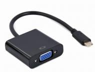 Адаптер Cablexpert USB Type-C на VGA / Full HD@60Hz 0,15 м black (A-CM-VGAF-01)