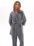 Костюм домашний женский German Volf кардиган на запах и брюки р. М темно-серый Костюм домашний женский German Volf кардиган на запах и брюки р. М темно-серый