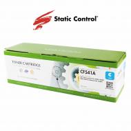 Картридж лазерный Static Control HP CLJP CF541A (203A) 1.3k cyan синий