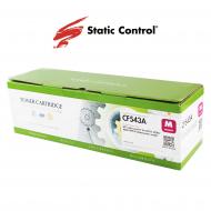 Картридж лазерний Static Control HP CLJP CF543A (203A) 1.3k magenta малиновий