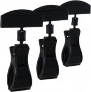 Ценникодержатель Expert с защепкой 30х100 мм черный 3 шт.