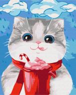 Картина по номерам Лакомство для кошки BS51623 40x50 см Brushme Картина по номерам Лакомство для кошки BS51623 40x50 см Brushme