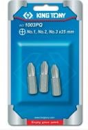 Набор бит KING TONY Филипс 1/4" 3 шт. 1003PQ