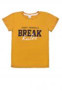 Футболка для мальчиков Luna Kids с принтом Break р.128 желтый