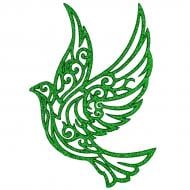 Подвеска MIS LT Голубь 14 см зеленый