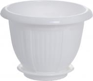 Вазон пластиковий Алеана Хвиля круглий 0,5 л білий (112049) Вазон пластиковий Алеана Хвиля круглий 0,5 л білий (112049)