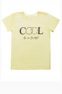 Футболка для дівчинки Luna Kids з принтом Cool р.134 ваніль Футболка для дівчинки Luna Kids з принтом Cool р.134 ваніль
