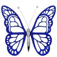 Украшение новогоднее MIS LT Бабочка маленькая 12 см синий Украшение новогоднее MIS LT Бабочка маленькая 12 см синий
