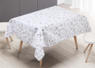 Клеенка на стол UP! (Underprice) на подкладке 1,37м  белый с принтом PW385-R1211-2-9