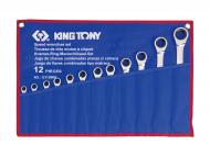 Набор ключей комбинированных KING TONY с трещеткой 12 шт. (8-24 мм) 12112MRN
