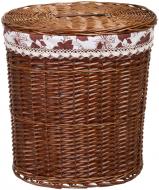 Корзина плетеная с текстилем Tony Bridge Basket 51x37x56 см HQE18-4CD-1