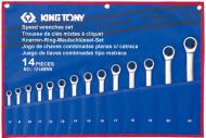 Набор ключей комбинированных KING TONY с трещеткой 14 шт. (8-24 мм) 12114MRN
