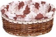 Кошик плетений з текстилем Tony Bridge Basket 40x31x16 см HQE18-4CD-3